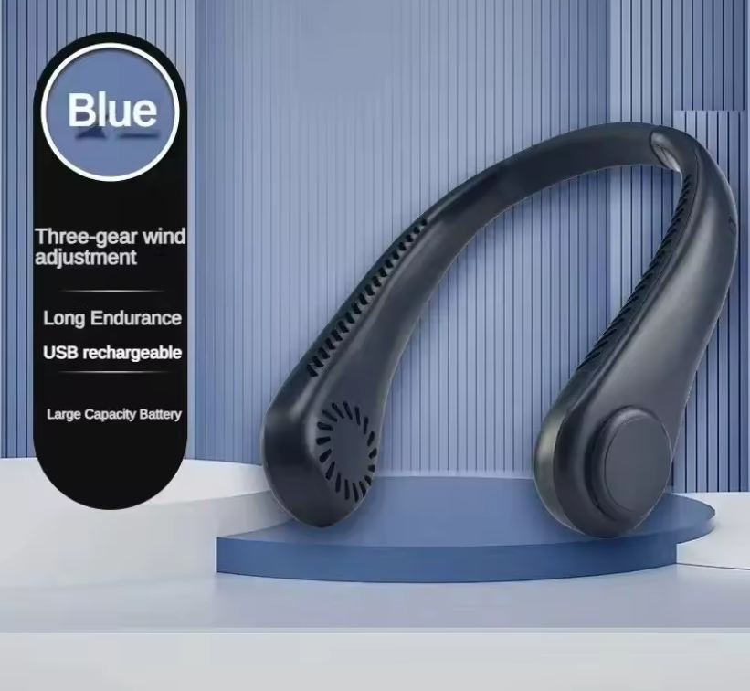 Ventilador portátil de cuello sin aspas – Frescor instantáneo