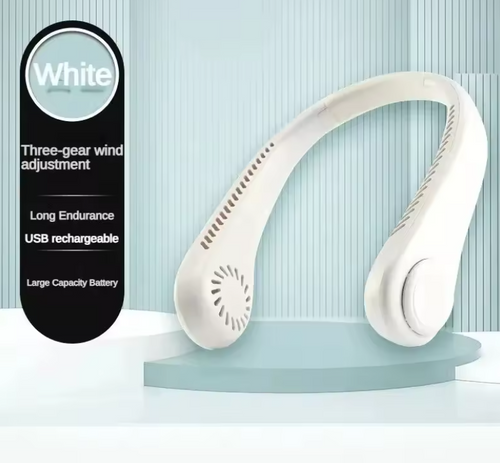 Ventilador portátil de cuello sin aspas – Frescor instantáneo