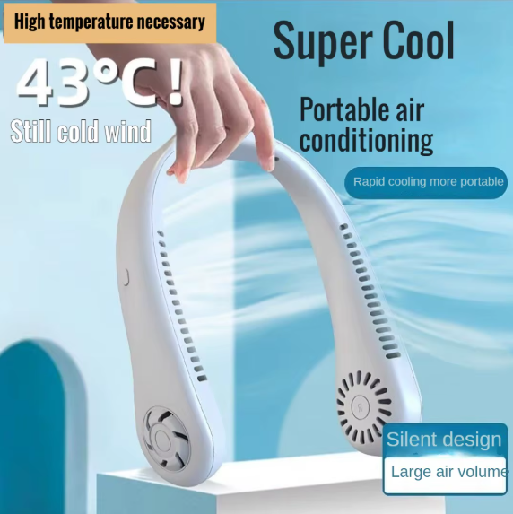 Ventilador portátil de cuello sin aspas – Frescor instantáneo