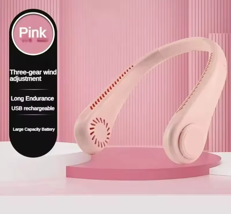Ventilador portátil de cuello sin aspas – Frescor instantáneo