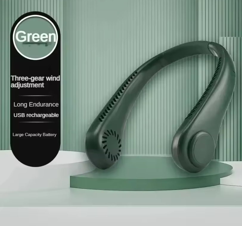 Ventilador portátil de cuello sin aspas – Frescor instantáneo